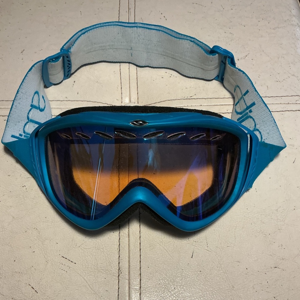 SMITH men Turquoise motorcycle Goggles with Tinted Lens